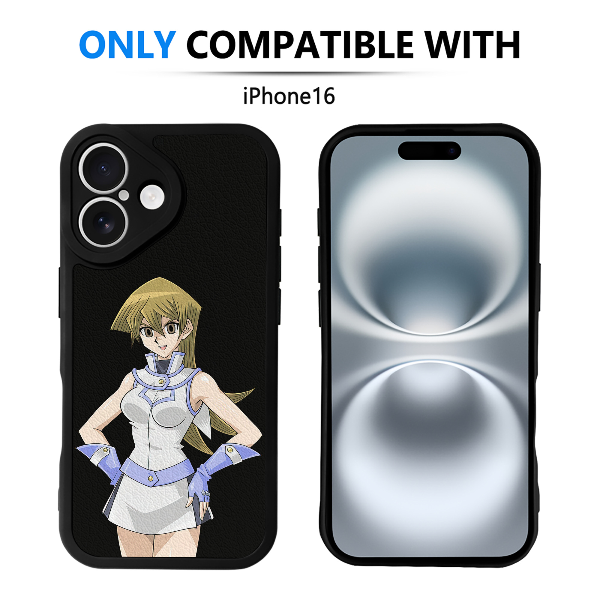 遊☆戯☆王 Yu-Gi-Oh! 【iPhone 16シリーズ対応】シリコンスマホケース（レザー調） 材質：シリコン